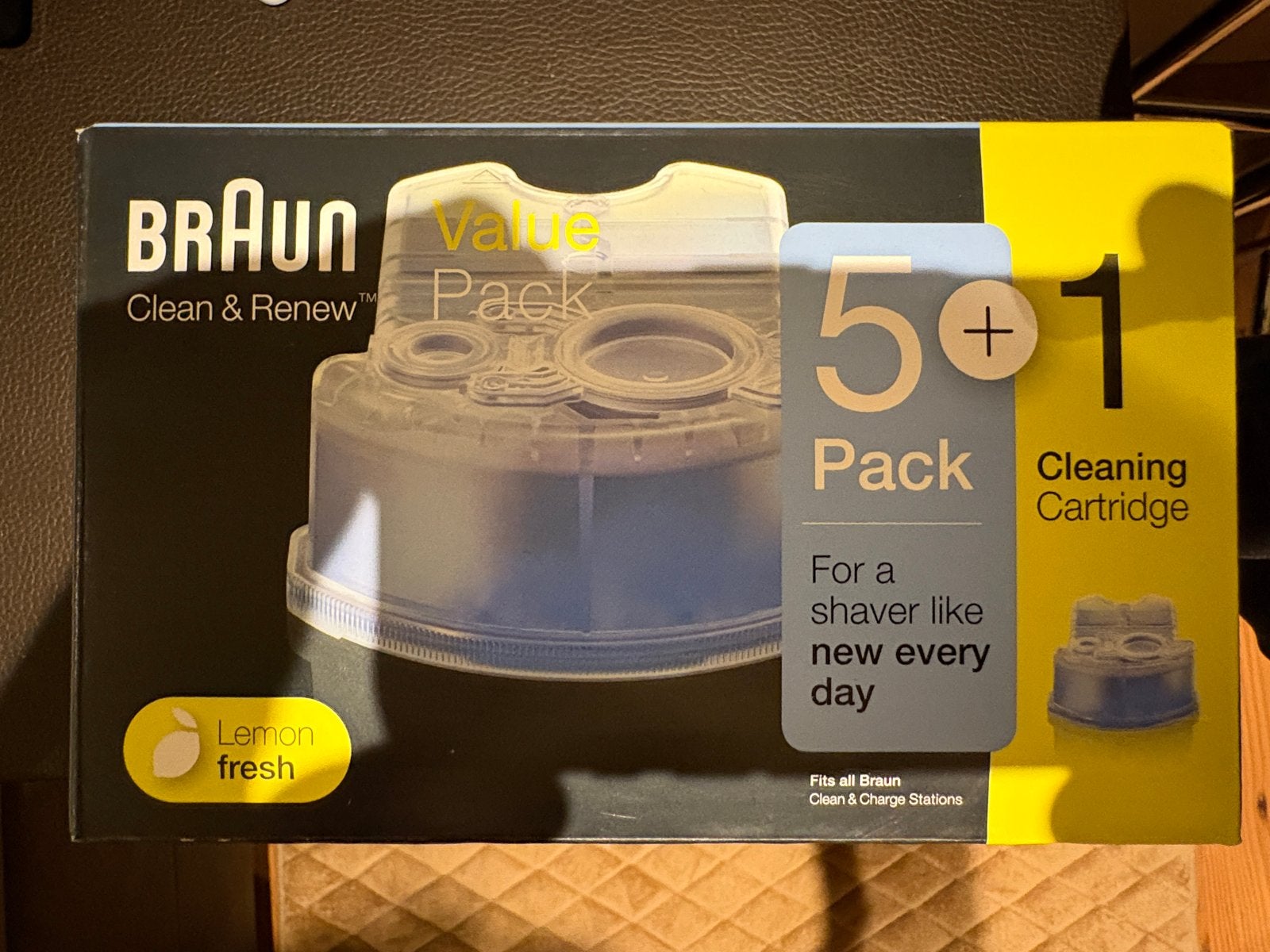 Braun Clean & Renew navulling 5+1 pack citroenfris, Ophalen of Verzenden, Nieuw, Scheren en Epileren