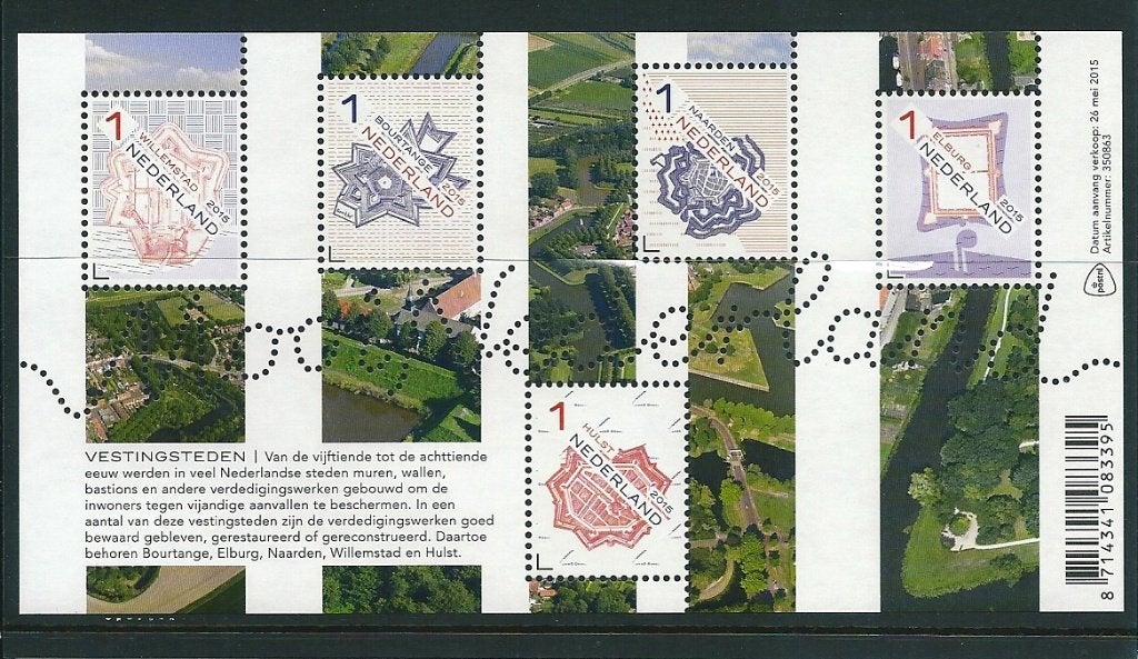 1x verzamelvelletjes Mooi Nederland 2015, postfris, Ophalen of Verzenden, Postfris