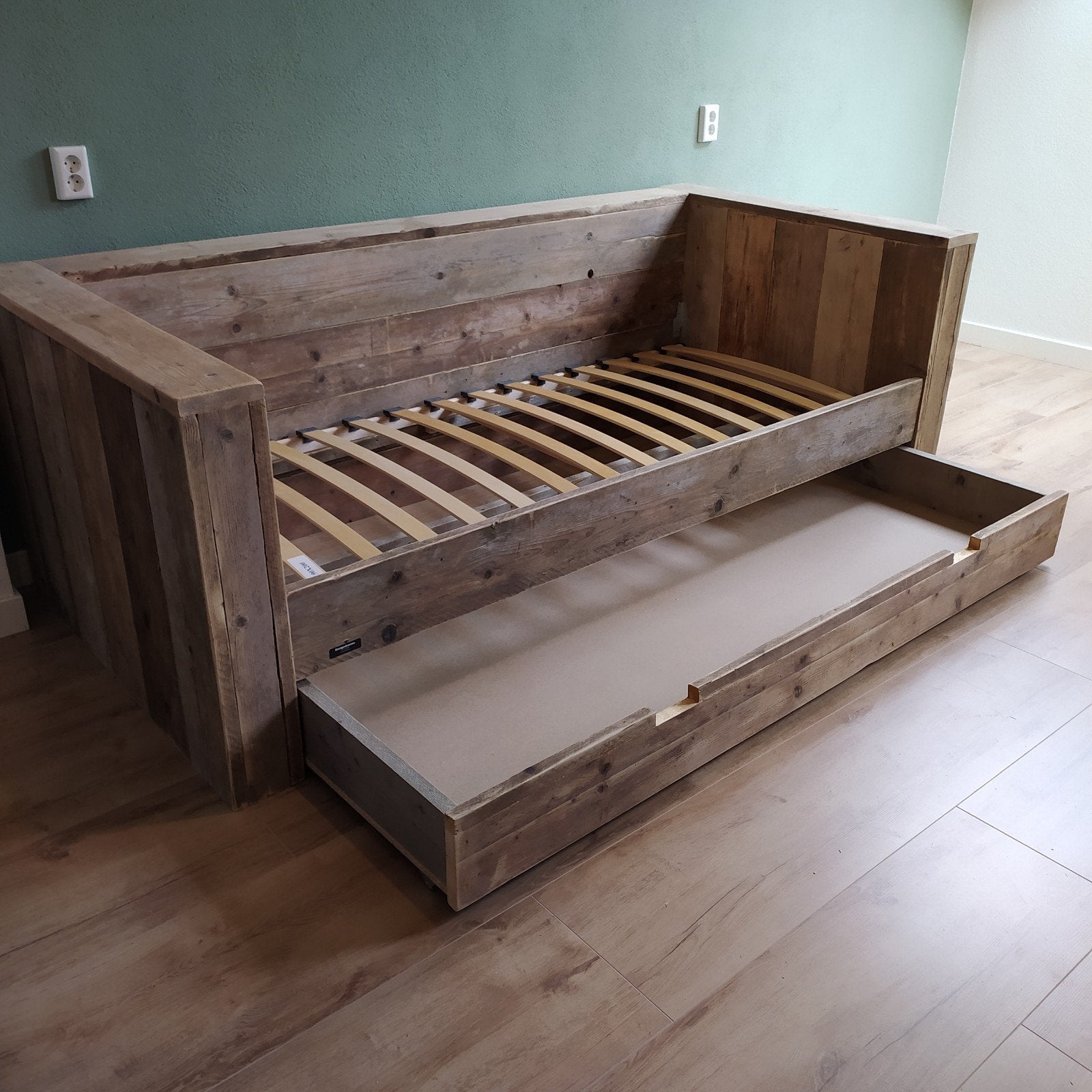 bedden van steigerhout, Ophalen of Verzenden, Nieuw, 180 cm of meer, 85 tot 100 cm