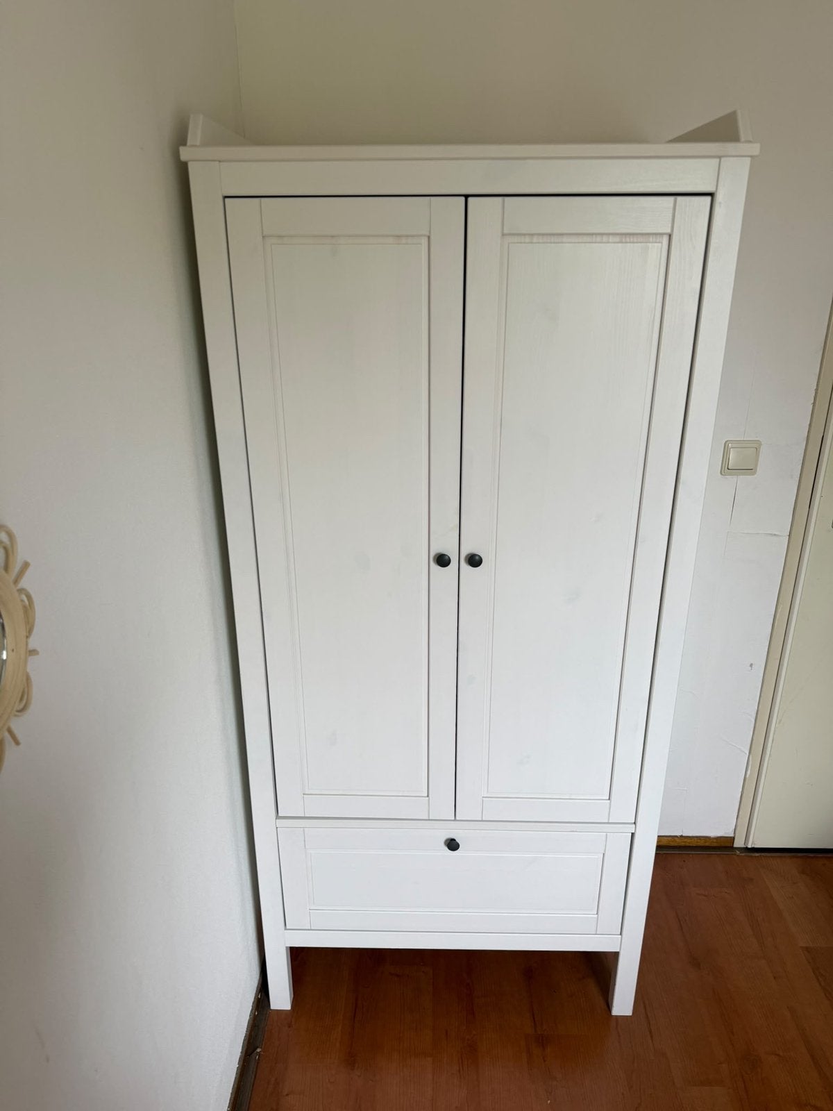 IKEA Sundvik kledingkast wit, Ophalen, 50 tot 100 cm, Zo goed als nieuw, Met lade(s)