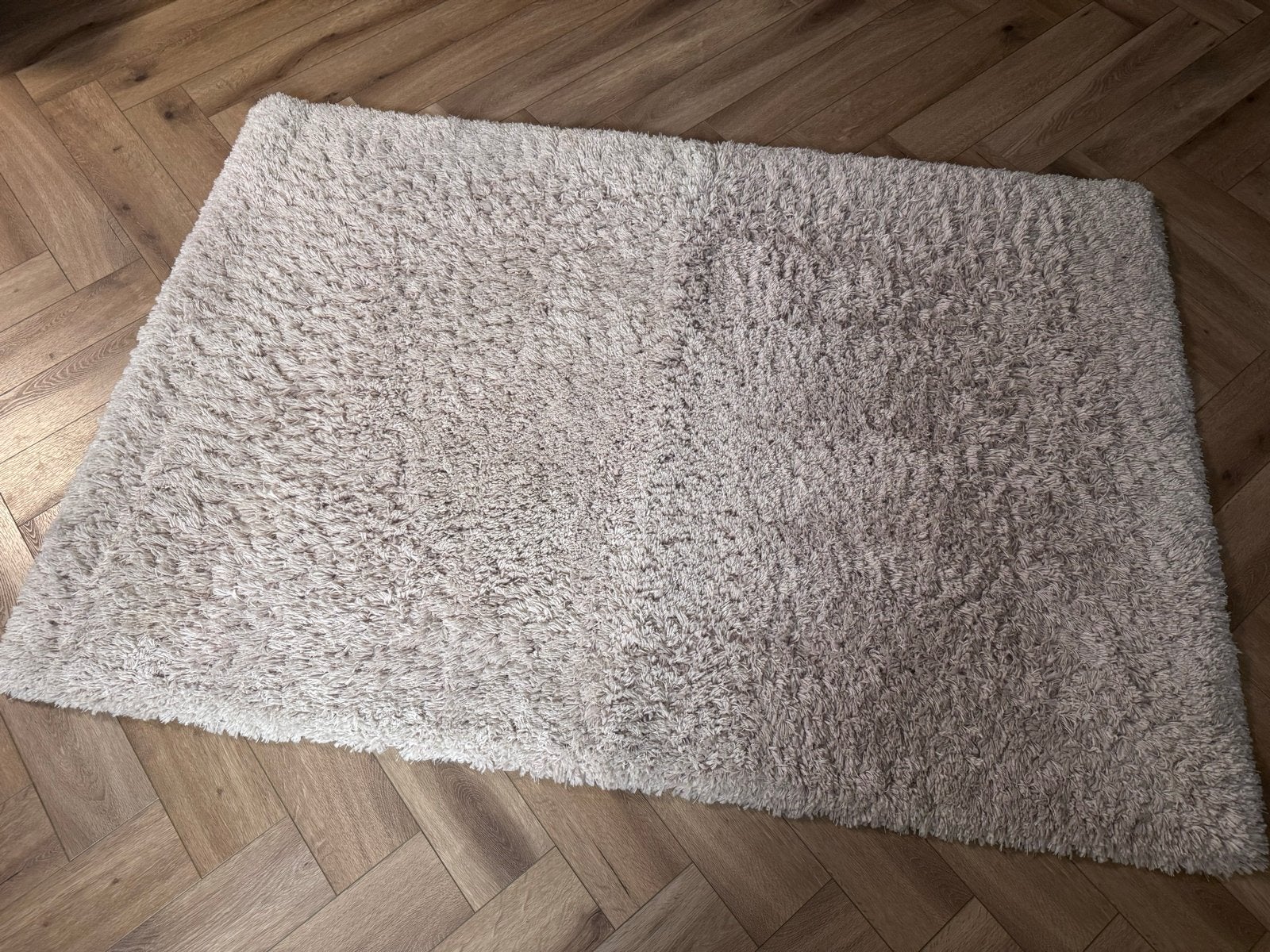 IKEA Vonsbäk Vloerkleed - Beige, 133x195 cm, Ophalen, 100 tot 150 cm, Beige, Zo goed als nieuw