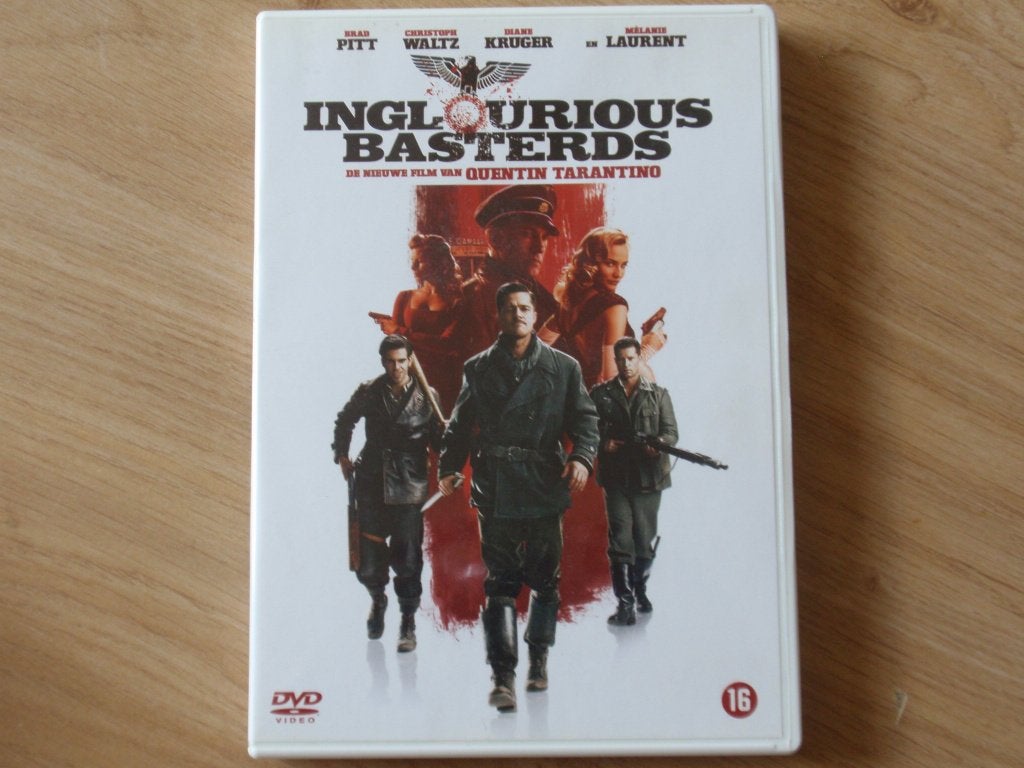 DVD - Inglourious Basterds, Cd's en Dvd's, Dvd's | Actie, Zo goed als nieuw, Actie, Vanaf 16 jaar, Ophalen of Verzenden
