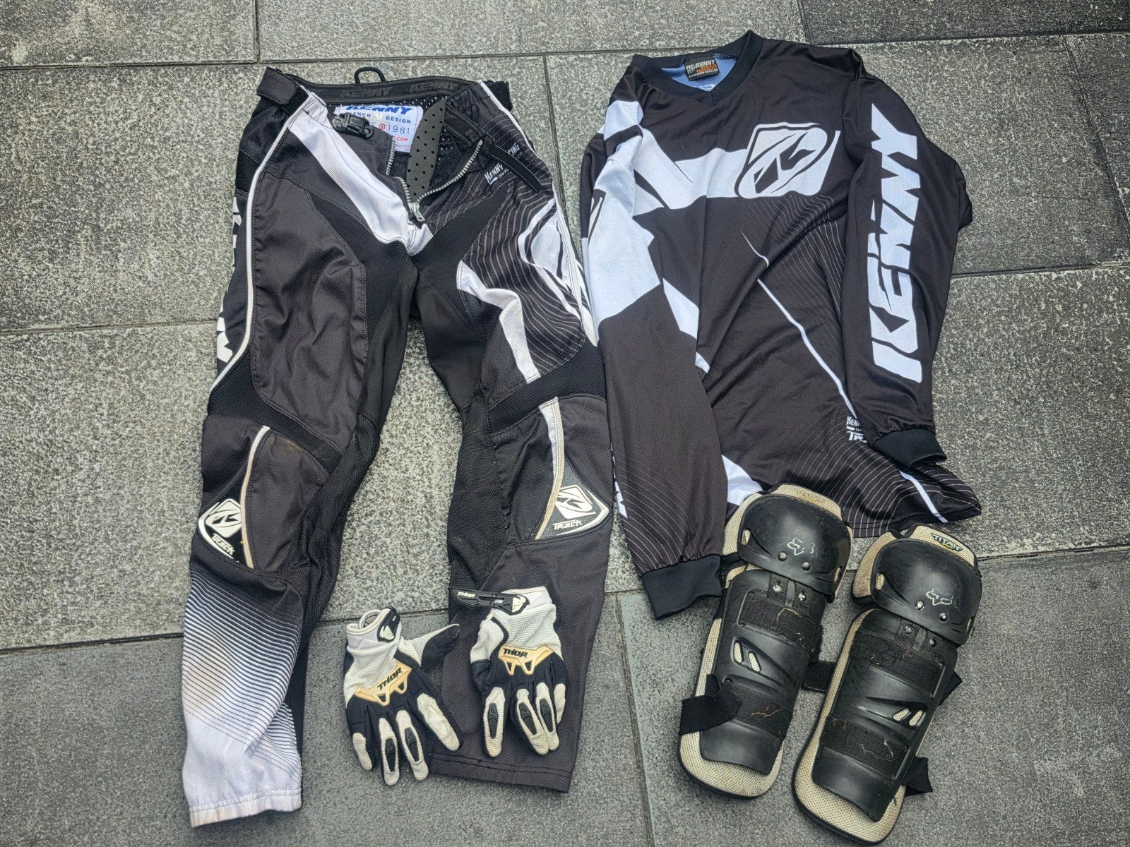 Complete Kenny Motorcross Uitrusting - Broek, Shirt,, Motoren, Kleding | Motorkleding, Ophalen of Verzenden, Tweedehands