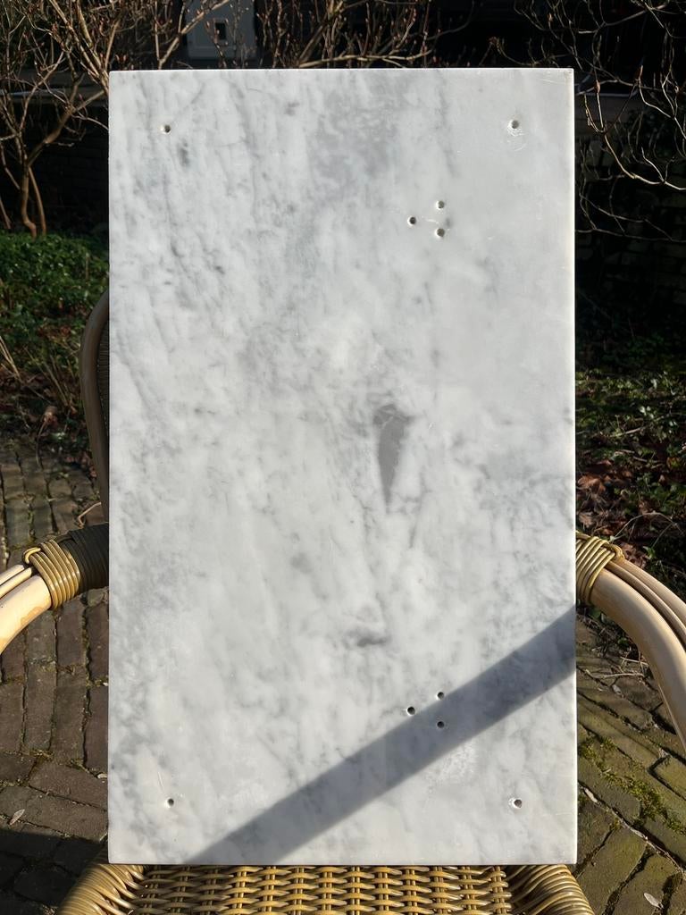 Wit grijze marmeren plaat 68x40x1,5 cm, Doe-het-zelf en Verbouw, Tegels, Ophalen, 60 cm of meer, Gebruikt, 40 tot 60 cm