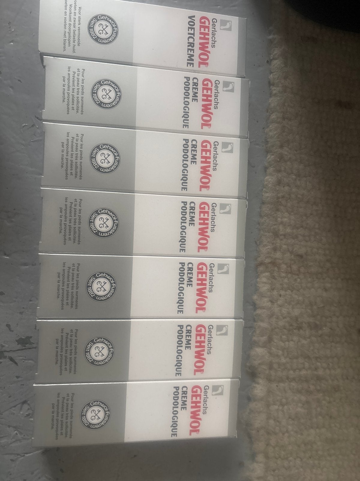 Gehwol Voetcrème - Crème Podologique voor vermoeide voeten, Ophalen of Verzenden, Nieuw, Bodylotion, Crème of Olie