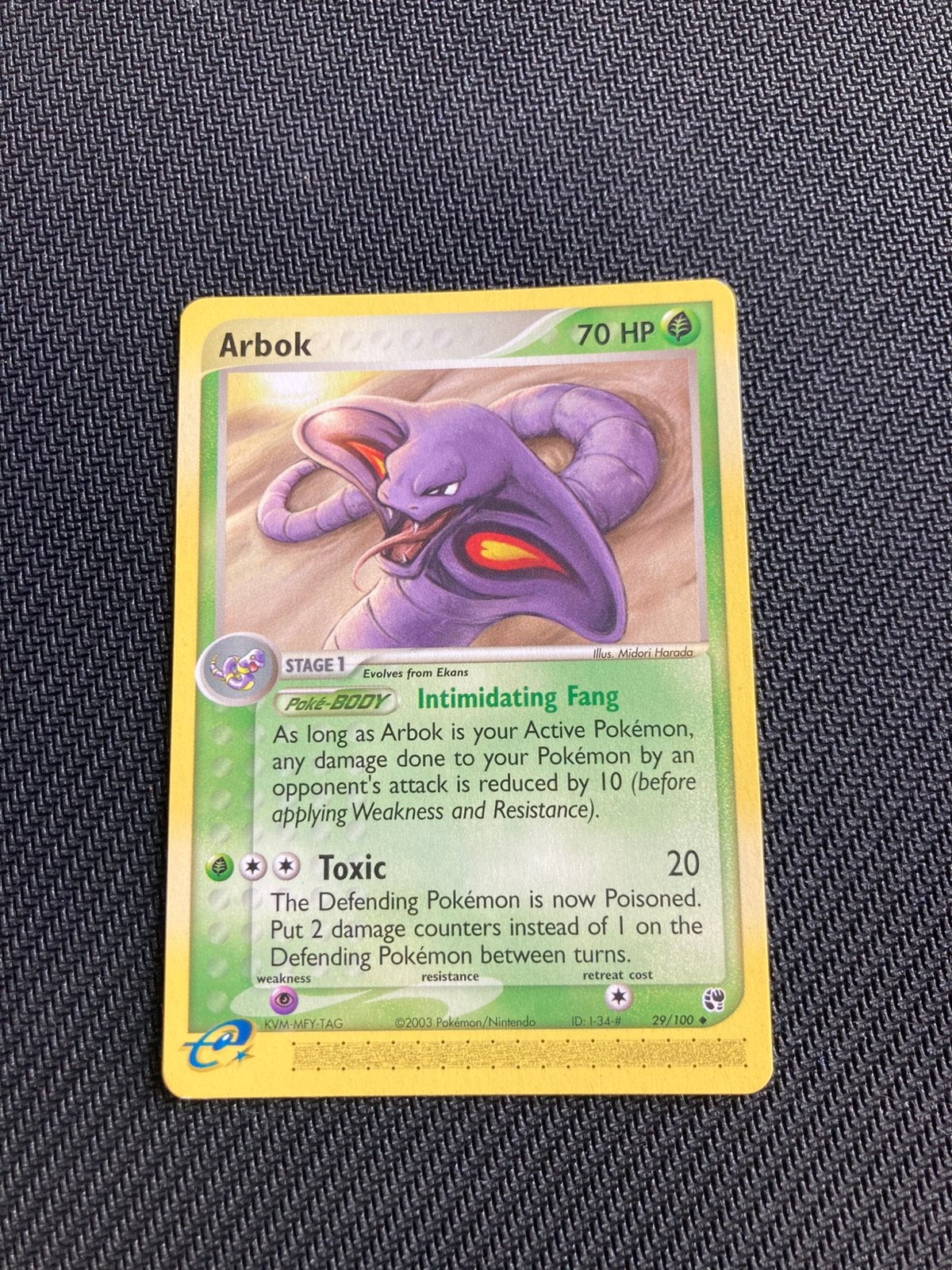 Pokemon kaart Arbok, Ophalen of Verzenden