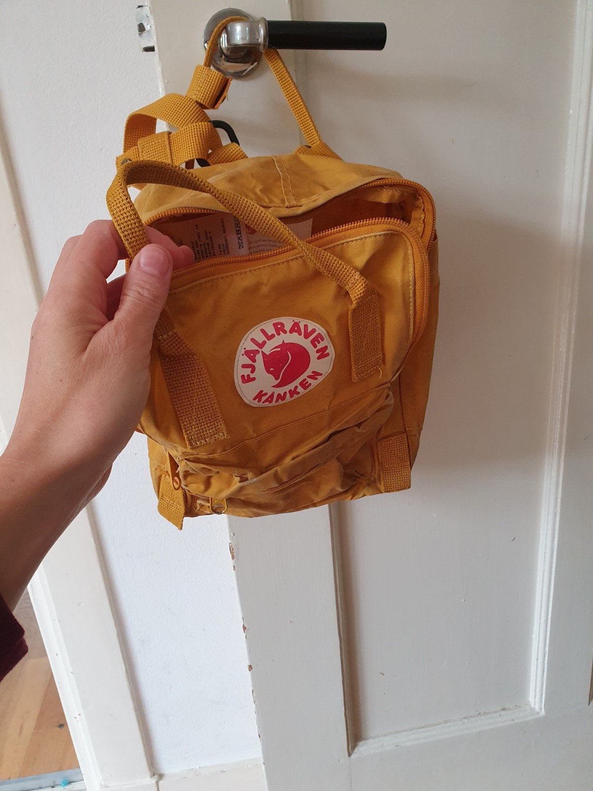 Fjällräven Kånken Mini Rugzak - Okergeel, Overige merken, Gebruikt, Minder dan 30 cm, Ophalen of Verzenden