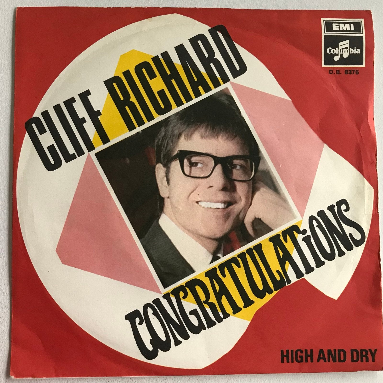 Cliff Richard - Congratulations (ITALIAANSE PERSING), Cd's en Dvd's, Vinyl Singles, Gebruikt, 7 inch, Pop, EP