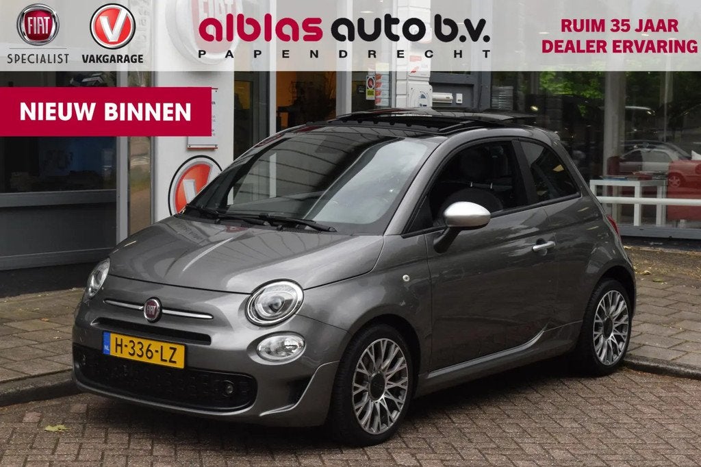 Fiat 500 Turbo Sport/Rockstar|Open dak|Beats|Ca € 11.950,0, Origineel Nederlands, Bedrijf, Handgeschakeld, Automatische klimaatregeling