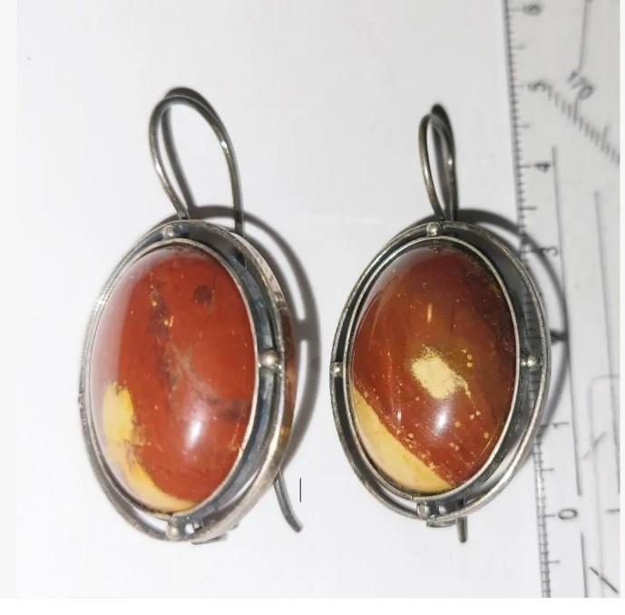 Van verzameling oorbellen Natuurlijke Jaspis Halfedelstenen, Sieraden, Tassen en Uiterlijk, Edelstenen, Ophalen of Verzenden, Nieuw
