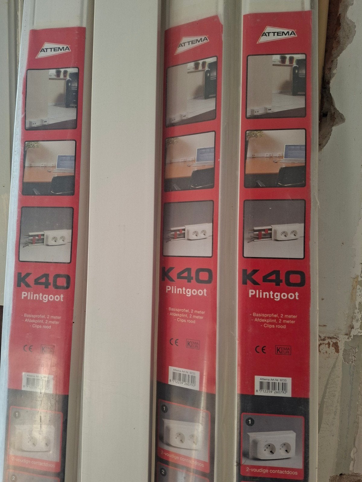 7 x attema K40 plintgoot 2 meter per stuk - Nieuw, Ophalen, Kunststof, Nieuw, 200 tot 250 cm
