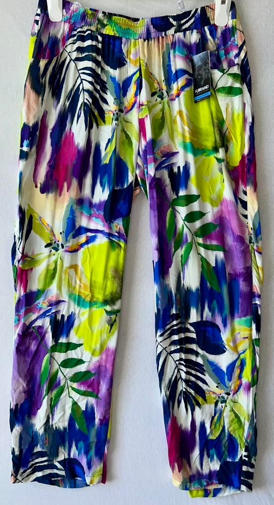 KJ Brand mooie viscose broek 48/50, Kleding | Dames, Grote Maten, Verzenden, Nieuw, Broek of Spijkerbroek