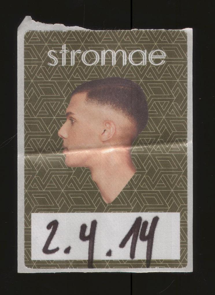 Stromae BACKSTAGE PASS Amsterdam 2 april 2014, Gebruikt, Verzenden, NvT, Foto of Kaart