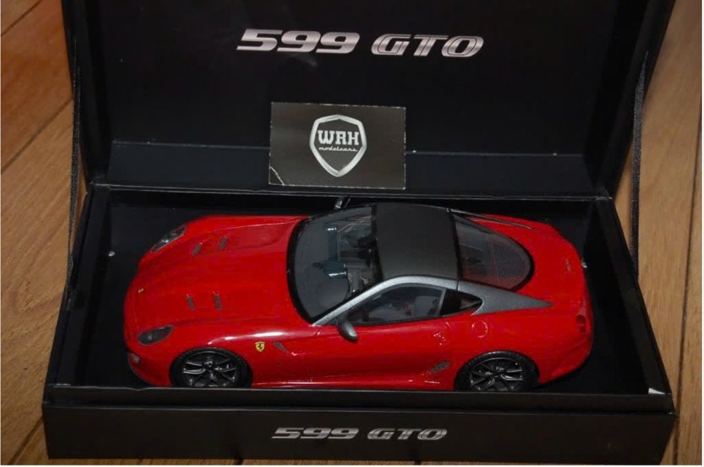 SALE !! 1:18 FERRARI 599 GTO rosso corsa MR models WRH