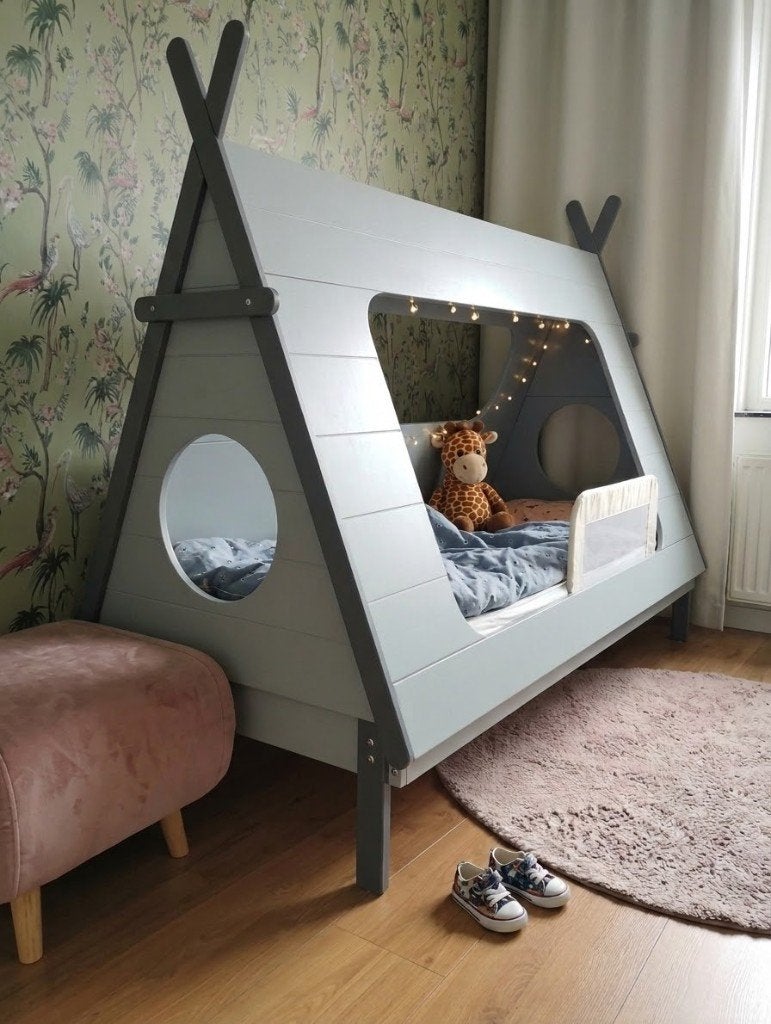 Tipi Kinderbed / Tipibed, Ophalen, Gebruikt, 70 tot 85 cm, Matras