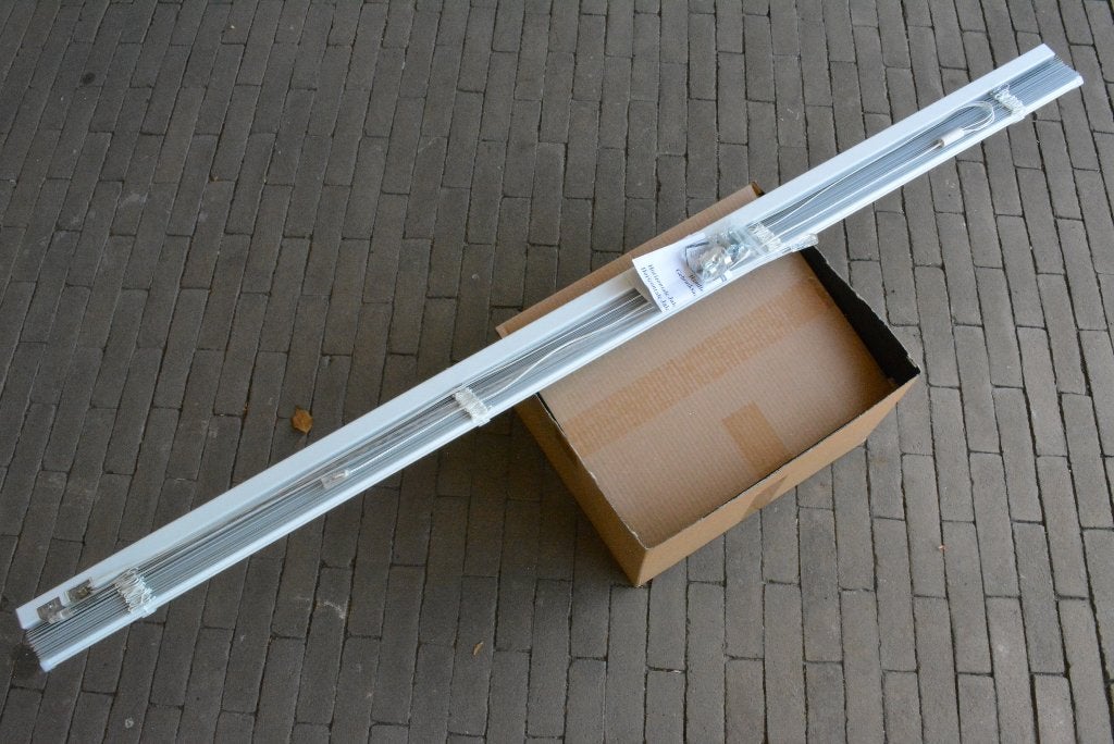 Luxaflex witte lamellen 25mm, 150 tot 200 cm, Ophalen of Verzenden, Zo goed als nieuw, Wit