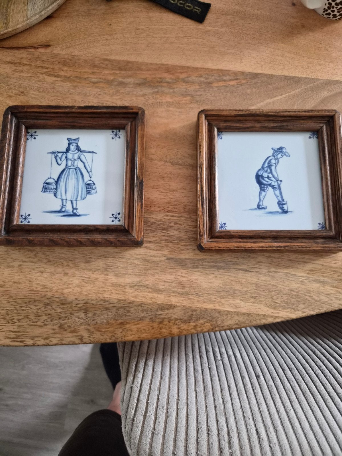 Westraven Anno 1661 Tegelschilderijtjes - Set van 2, Antiek en Kunst, Ophalen of Verzenden