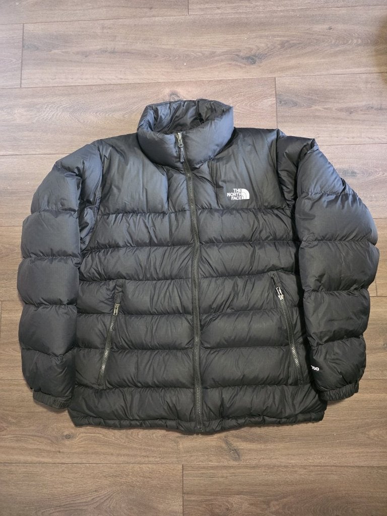 The North Face 700 donsjas puffer zwart - maat XL heren, Zwart, Maat 56/58 (XL), Ophalen of Verzenden, Zo goed als nieuw