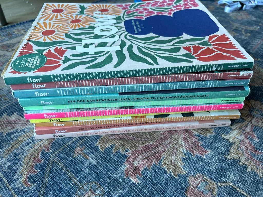 Flow Magazine Jaargang 2022 (excl. meeste extra's), Boeken, Tijdschriften en Kranten, Ophalen, Gelezen, Damesbladen