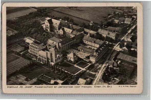 Etten Panorama Instituut St Jozef Kweekschool  klm-luchtfoto