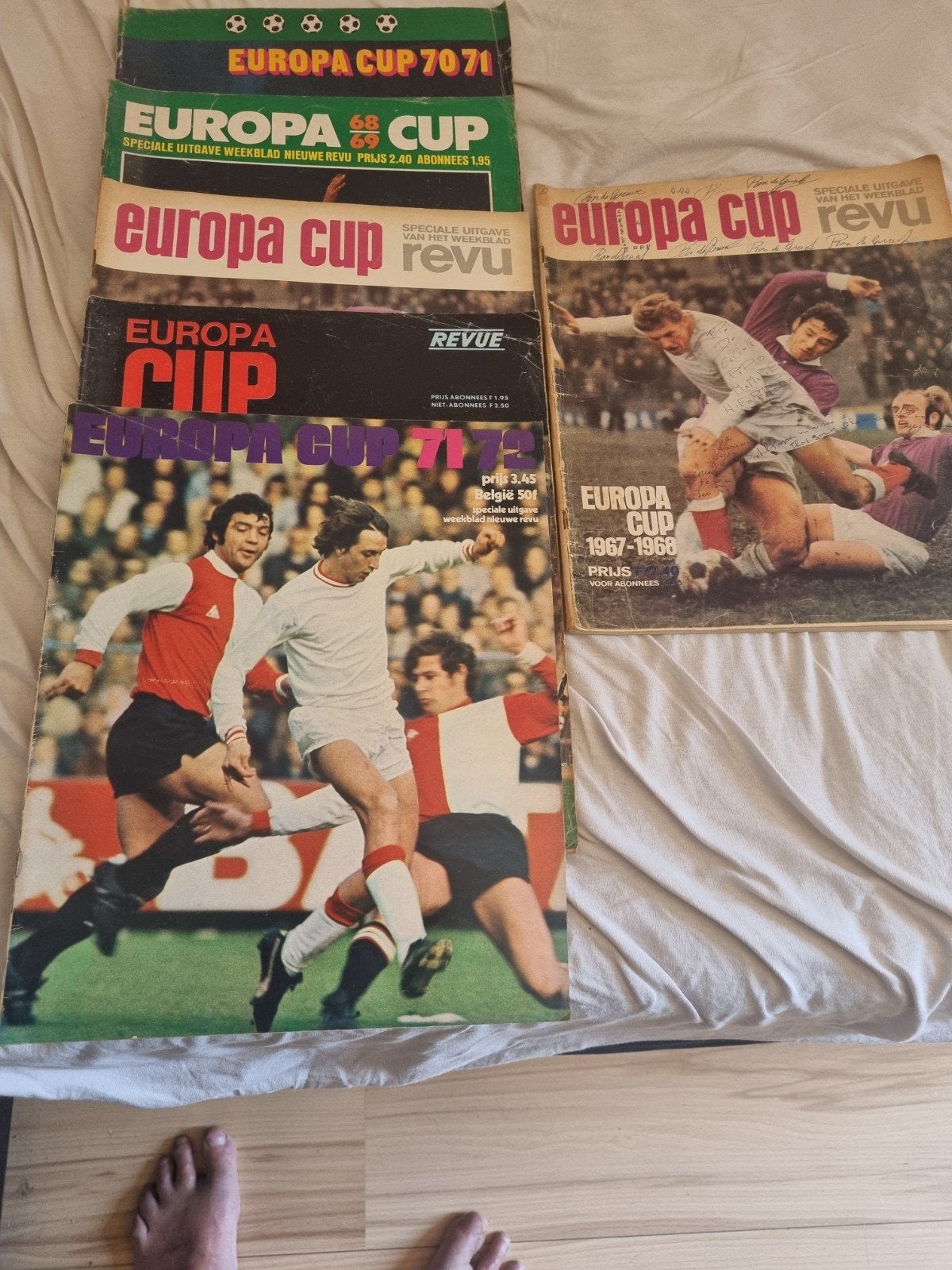 Europa Cup Revu Voetbaltijdschriften (jaren '60-'70), Ophalen of Verzenden, Overige typen