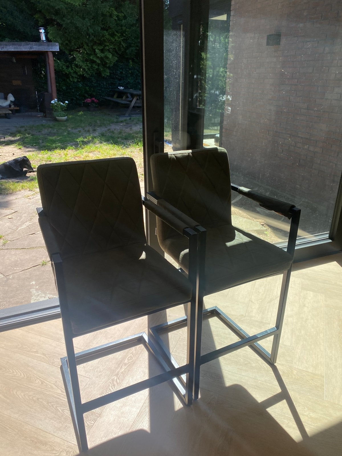 Gratis barkrukken set van 2, Huis en Inrichting, 2 krukken, Ophalen, Gebruikt, 60 tot 90 cm