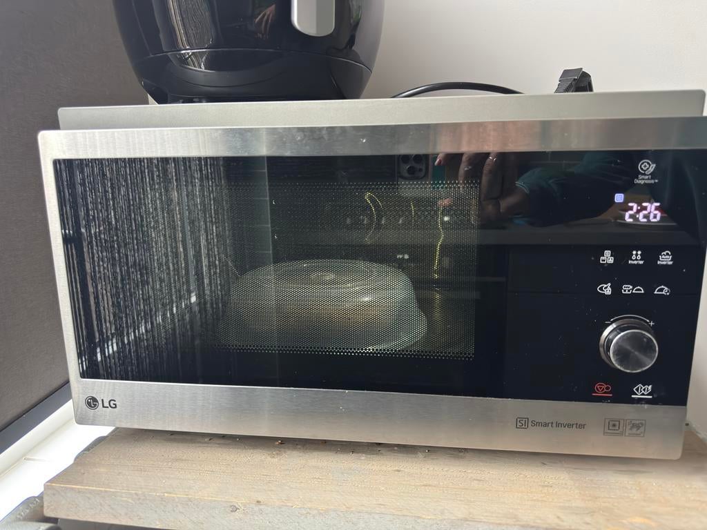 LG Smart Inverter Combimagnetron - Zilver, Witgoed en Apparatuur, Ovens, Ophalen, Minder dan 45 cm, Hete lucht, Combi-oven