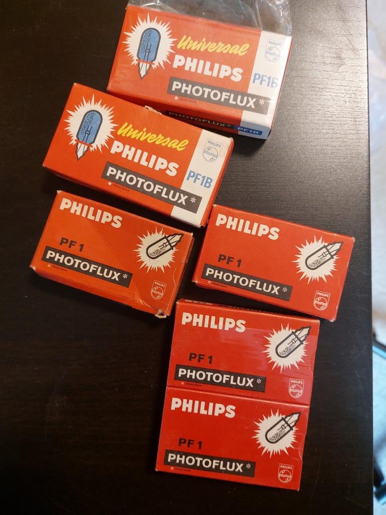 Philips Photoflux PF1 en PF1B flitslampjes, Audio, Tv en Foto, Fotografie | Flitsers, Ophalen of Verzenden, Nieuw, Overige merken