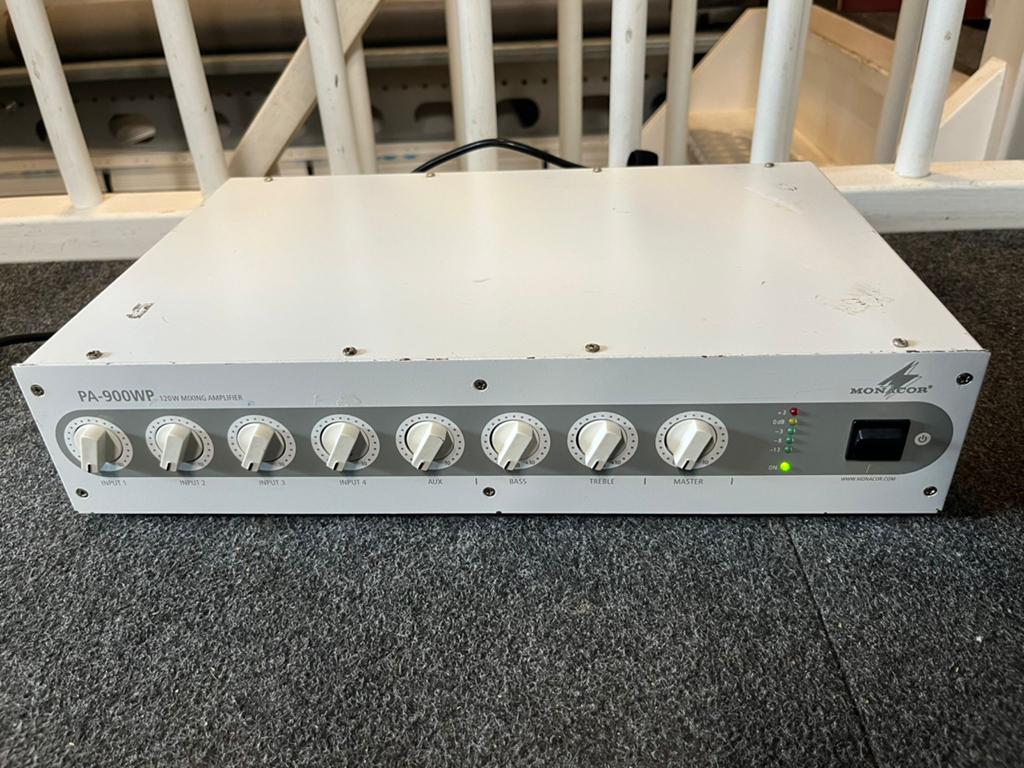 Monacor PA-900WP PA Mengversterker, Verzenden, Gebruikt, Audio