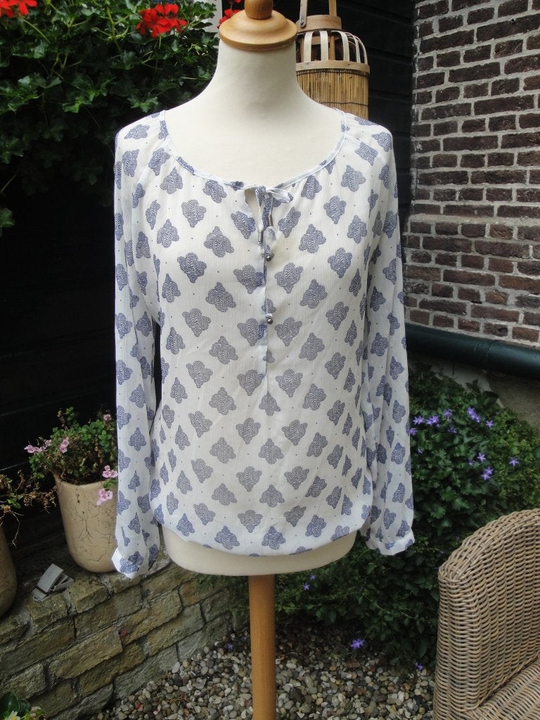 Blouse BIEN BLUE maat L, Kleding | Dames, Maat 42/44 (L), Ophalen of Verzenden, Zo goed als nieuw, Meerkleurig