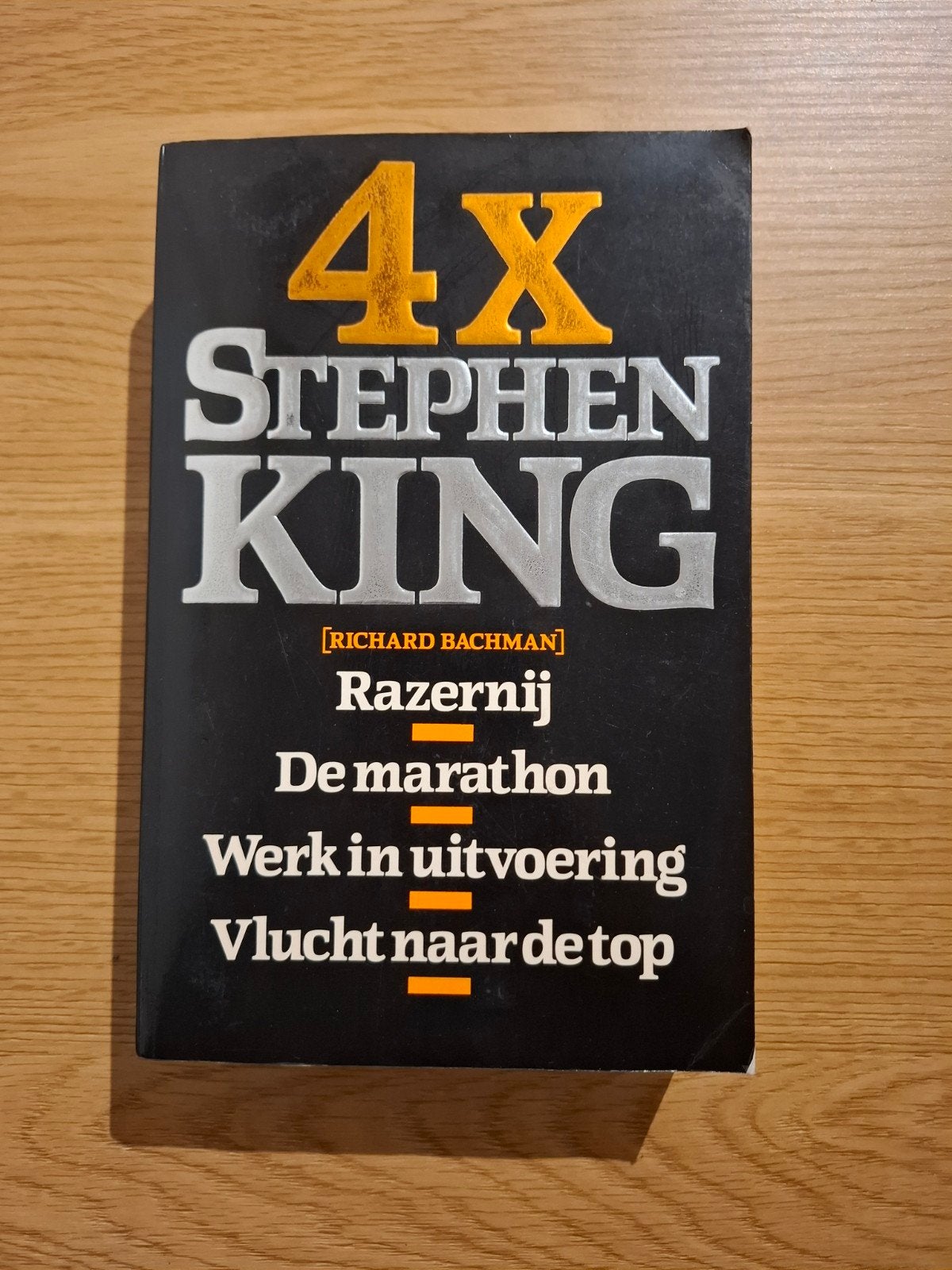 4x Stephen King (Richard Bachman) - Razernij, De marathon, Boeken, Ophalen of Verzenden, Gelezen, Stephen King, Nederland