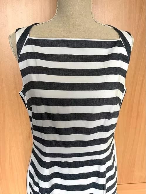 Phase Eight gestreepte jurk maat 42[v], Kleding | Dames, Jurken, Blauw, Maat 42/44 (L), Nieuw, Ophalen of Verzenden