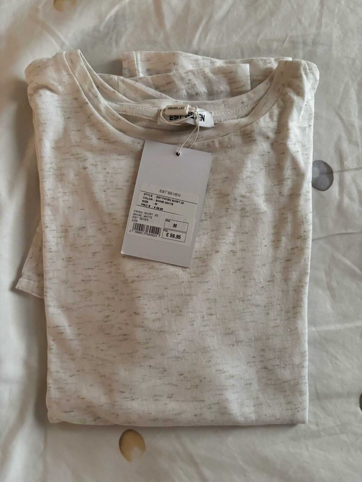 EST’SEVEN 't shirt nieuw mt M oversized., Kleding | Dames, Maat 38/40 (M), Wit, Nieuw, Ophalen of Verzenden