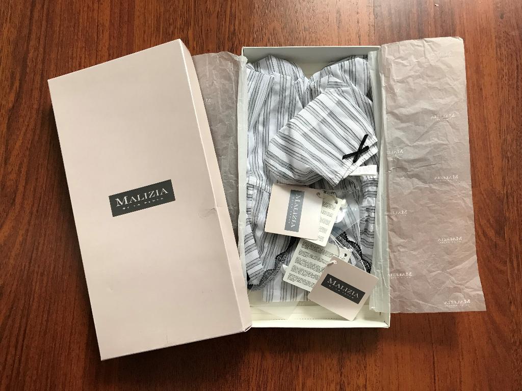 Nieuw - La Perla gestreepte nuisette met slip 40 + 38, La Perla, Ophalen of Verzenden, Wit, Setje