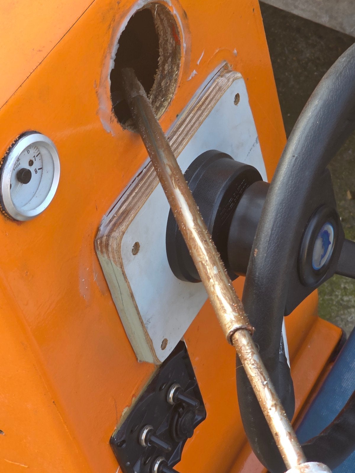 Jockey seat voor RIB met nieuwe stuurkabel en verlichting, Ophalen