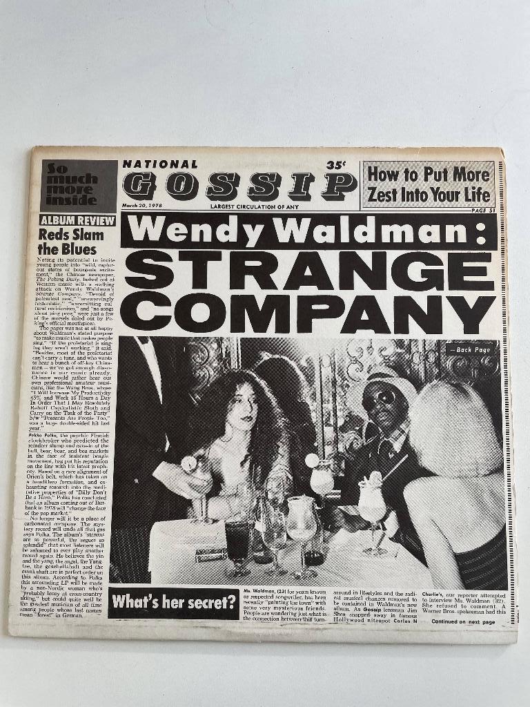 Wendy Waldman – Strange Company LP vinyl, Ophalen of Verzenden, Gebruikt, 12 inch