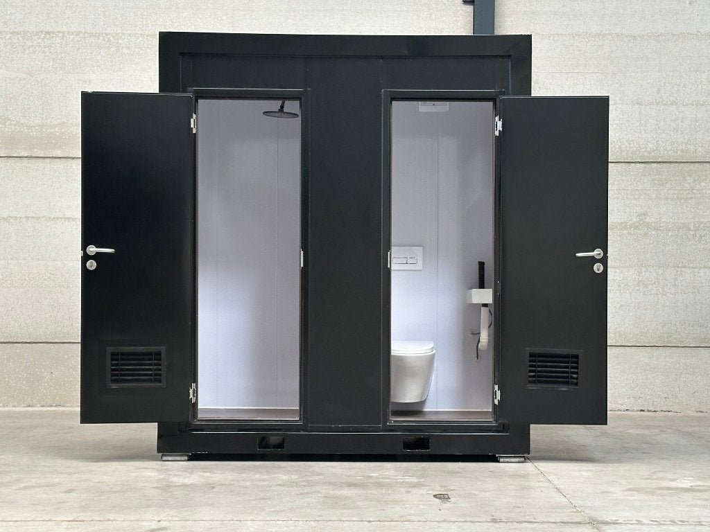 Dubbele Luxe Mobiele Toilet Douche Wc Unit - Sanitair Unit, Ophalen, Nieuw, Douche