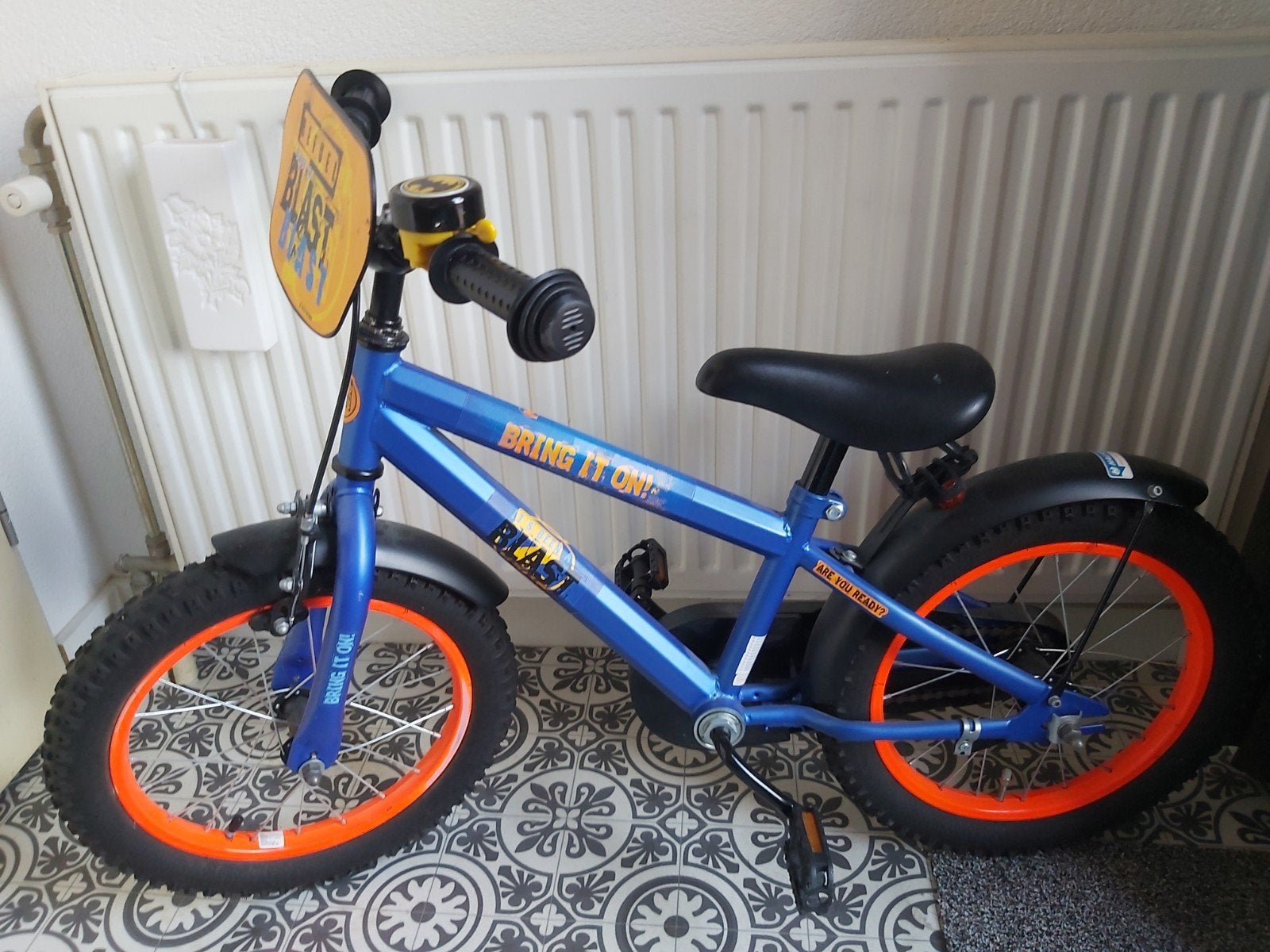 Nerf Blast 16 inch kinderfiets - Zo goed als nieuw, Fietsen en Brommers, Ophalen, Zo goed als nieuw, 16 tot 20 inch, Nerf