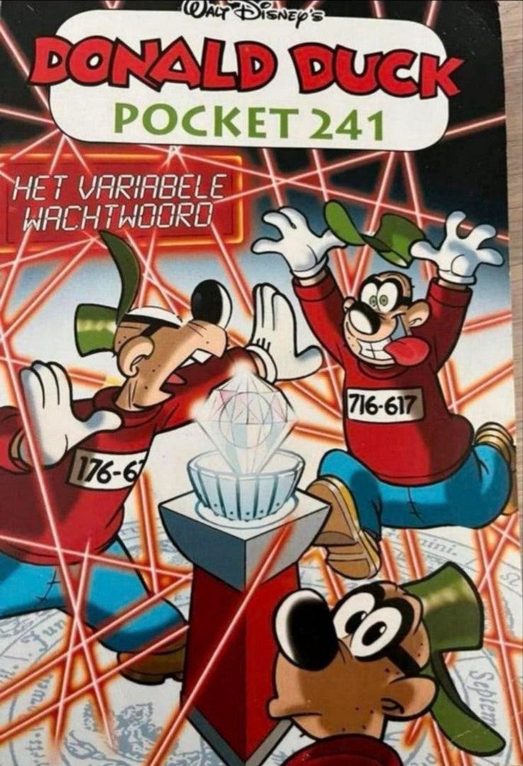 Donald Duck Pocket 241 - Het variabele wachtwoord, Eén stripboek, Ophalen of Verzenden, Gelezen