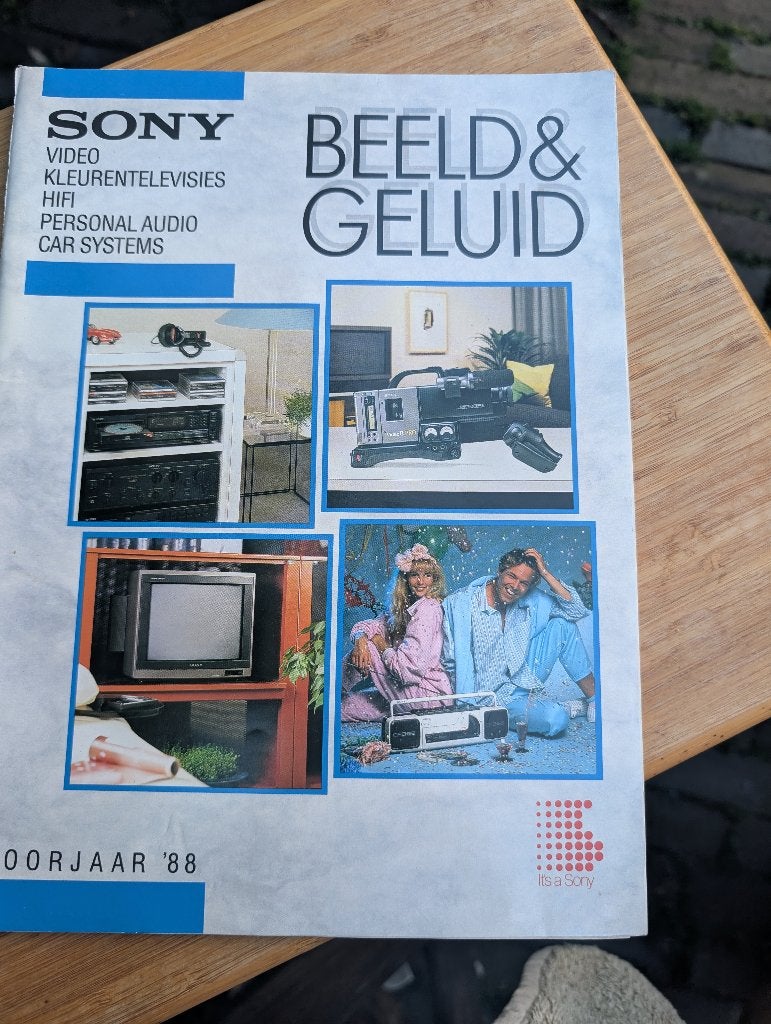 Sony folder 1988, Ophalen of Verzenden