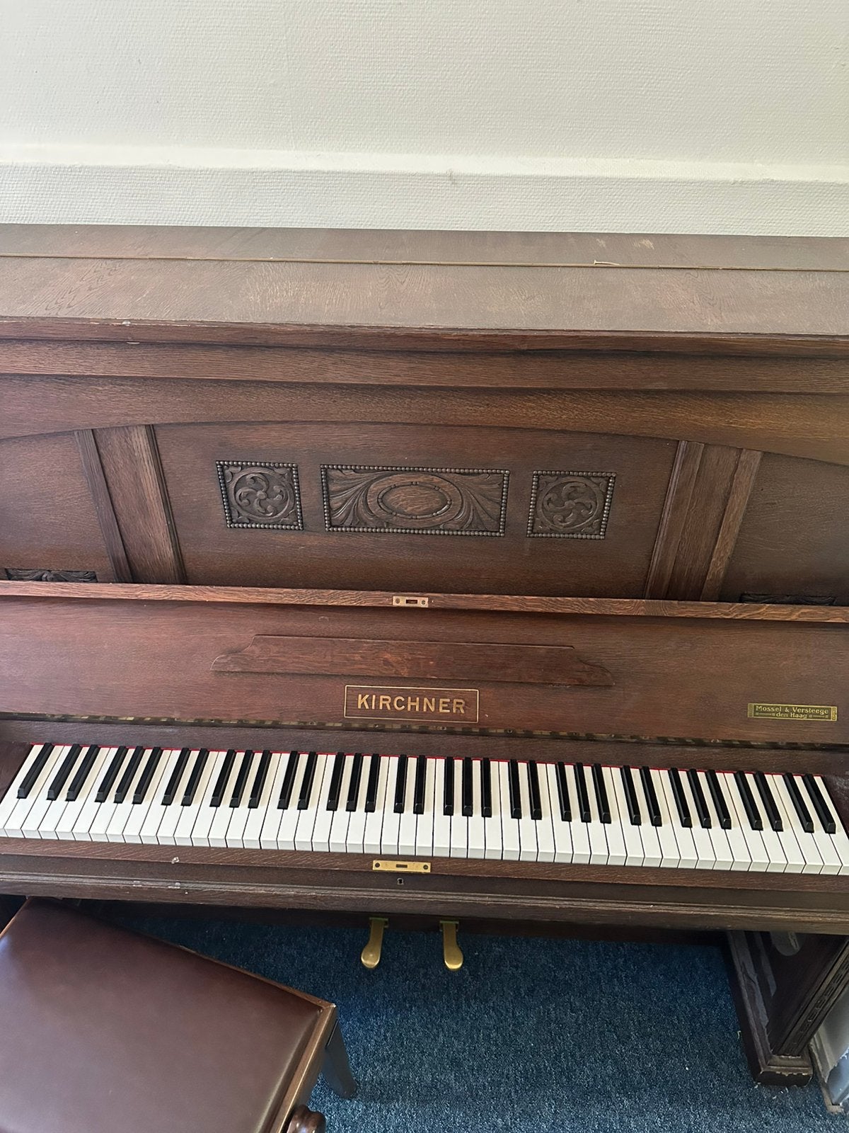 Piano, Muziek en Instrumenten, Piano's, Ophalen, Zo goed als nieuw, Zwart
