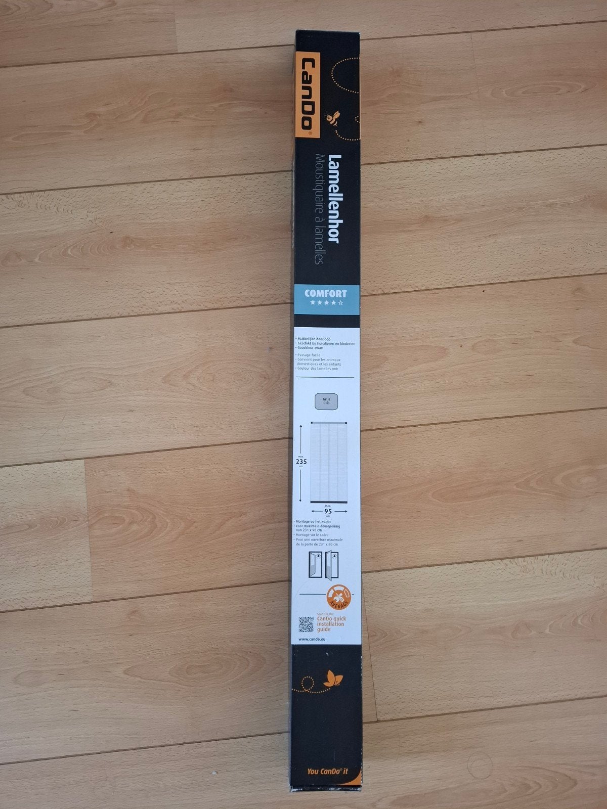 Lamellenhor max 235 x max 90 voor deur opbouw nieuw CanDo, Ophalen of Verzenden, Nieuw, Grijs
