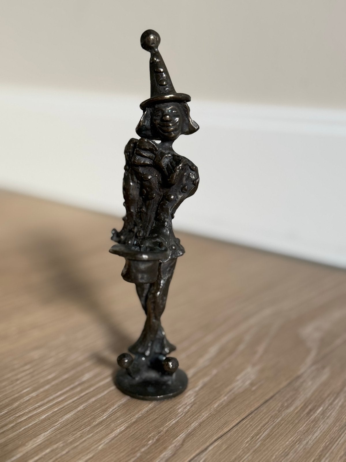 Artihove Bronzen beeldje, Clown, Antiek en Kunst, Overige onderwerpen, Minder dan 20 cm, Ophalen of Verzenden, Beeld