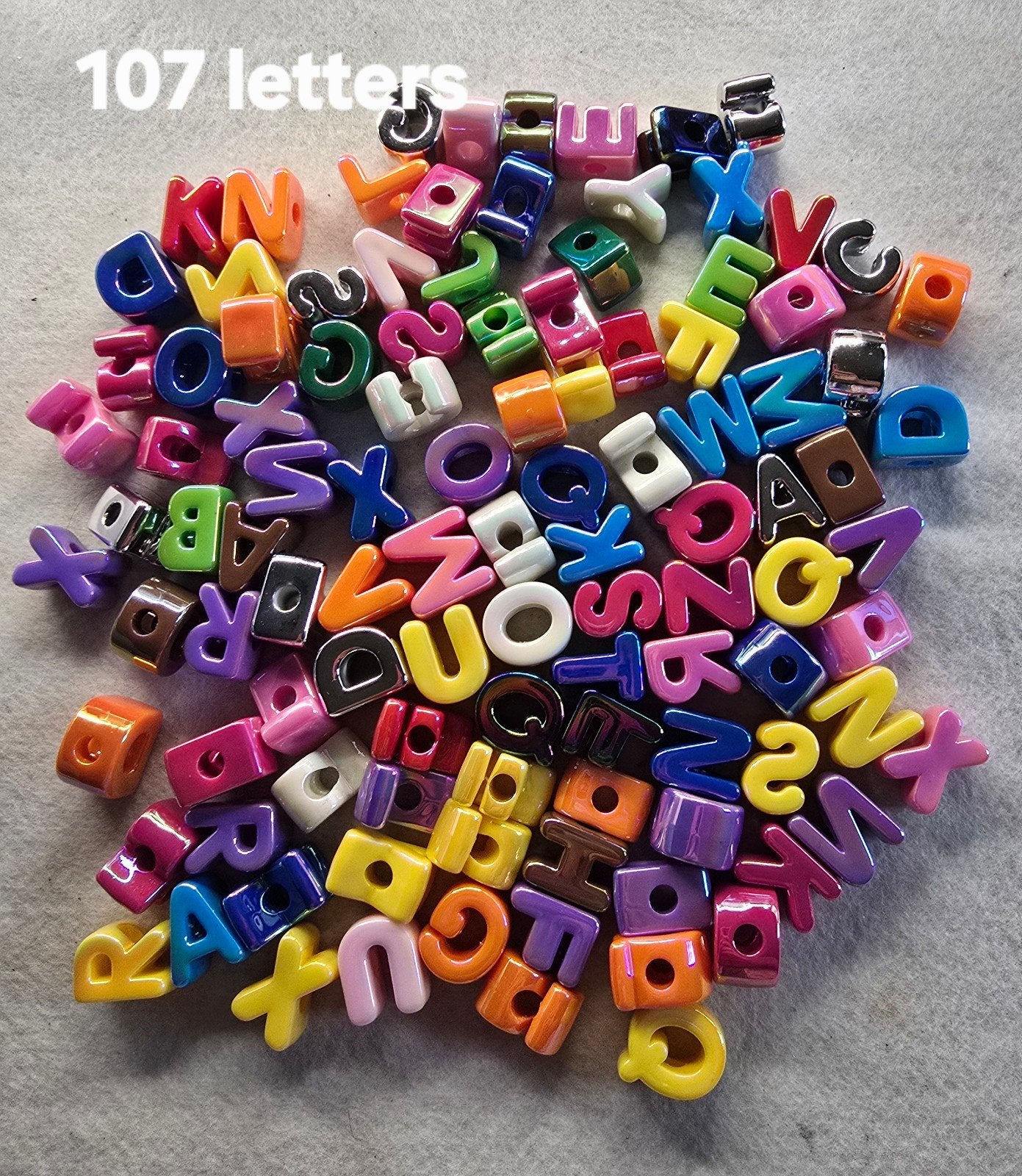 107 Stuks Letter Kralen voor Sieraden Maken, Ophalen of Verzenden, Nieuw, Kraal