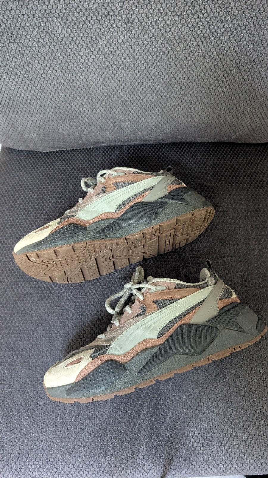 Puma RS-X sneakers leer suede maat 39 grijs mauve taupe als, Puma, Ophalen of Verzenden, Grijs, Sneakers of Gympen