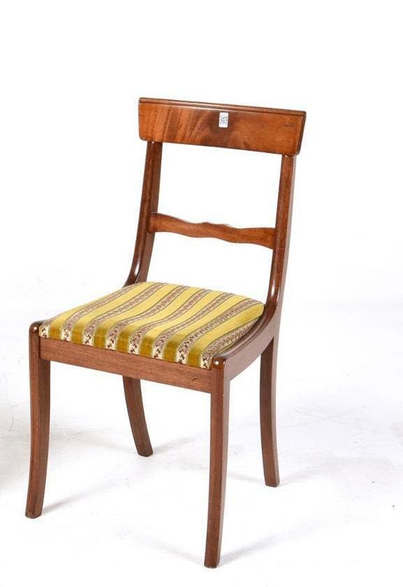 Zeer mooie mahonie biedermeier sabelpoot stoel., Antiek en Kunst, Antiek | Meubels | Stoelen en Banken, Ophalen