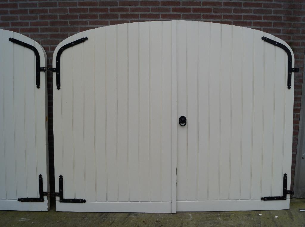 Prachtige openslaande hardhouten Staldeuren garagedeur poort, Doe-het-zelf en Verbouw, Ophalen, Gebruikt, 225 cm of meer, Overige typen
