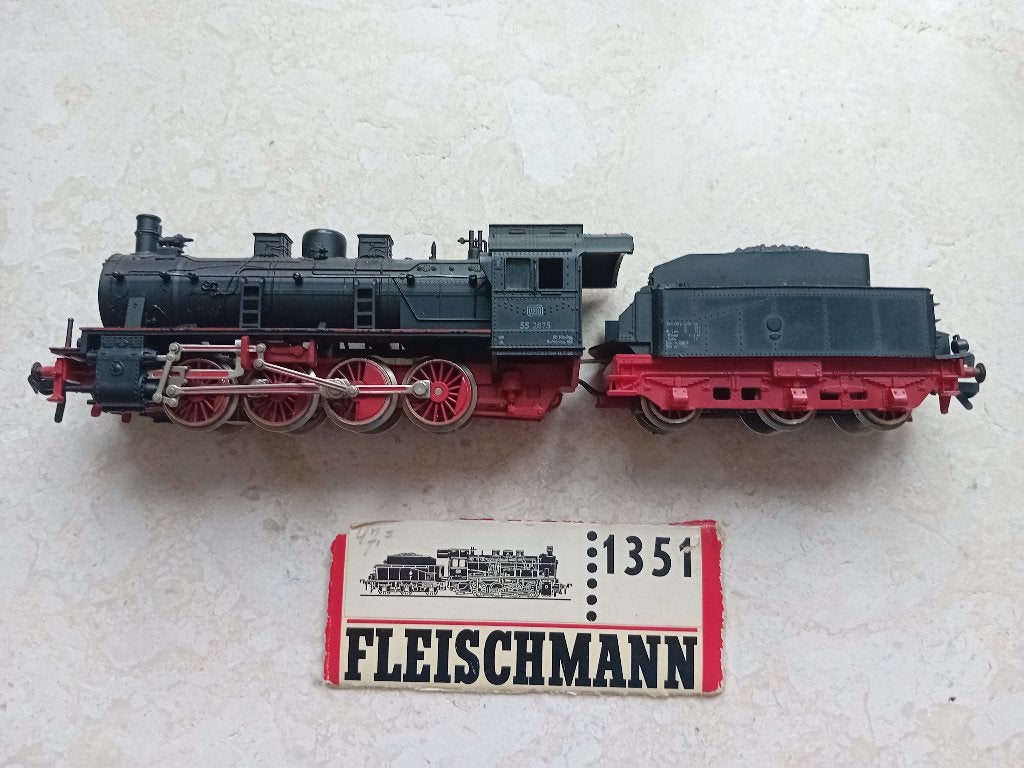 H0#554 Fleischmann 1351 stoomlocomotief., Hobby en Vrije tijd, Modeltreinen | H0, Fleischmann, Ophalen of Verzenden, Zo goed als nieuw