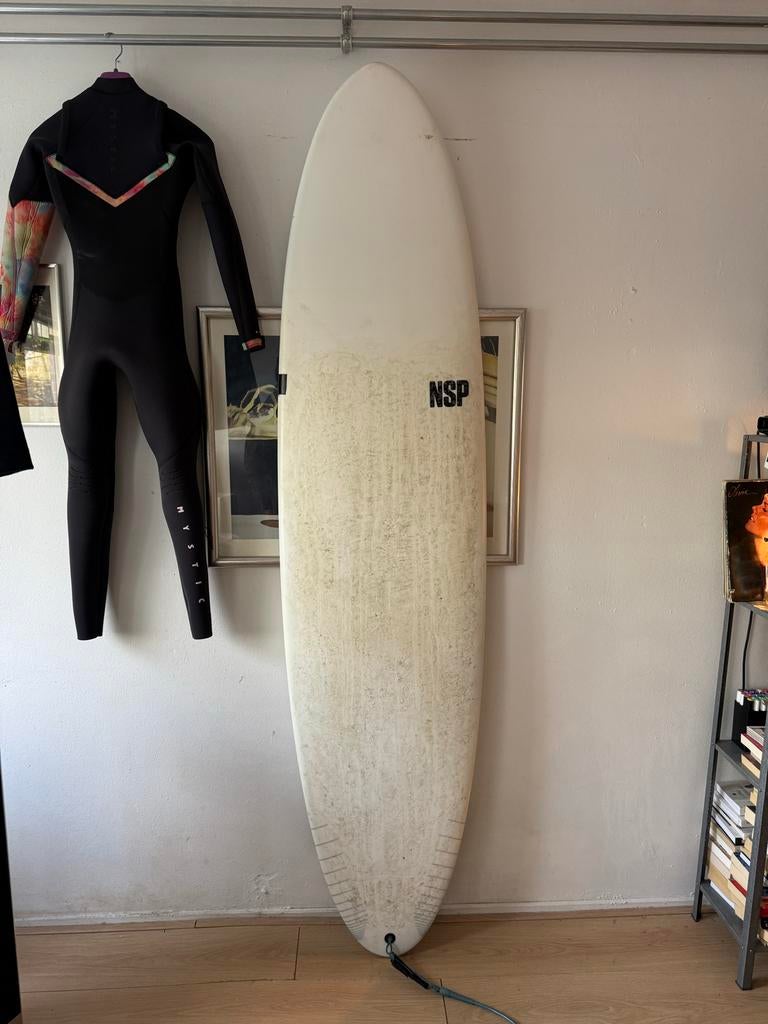 NSP Funboard 7'6" - Gebruikt, Goede Staat, Watersport en Boten, Ophalen, Gebruikt, Funboard, Met vinnen