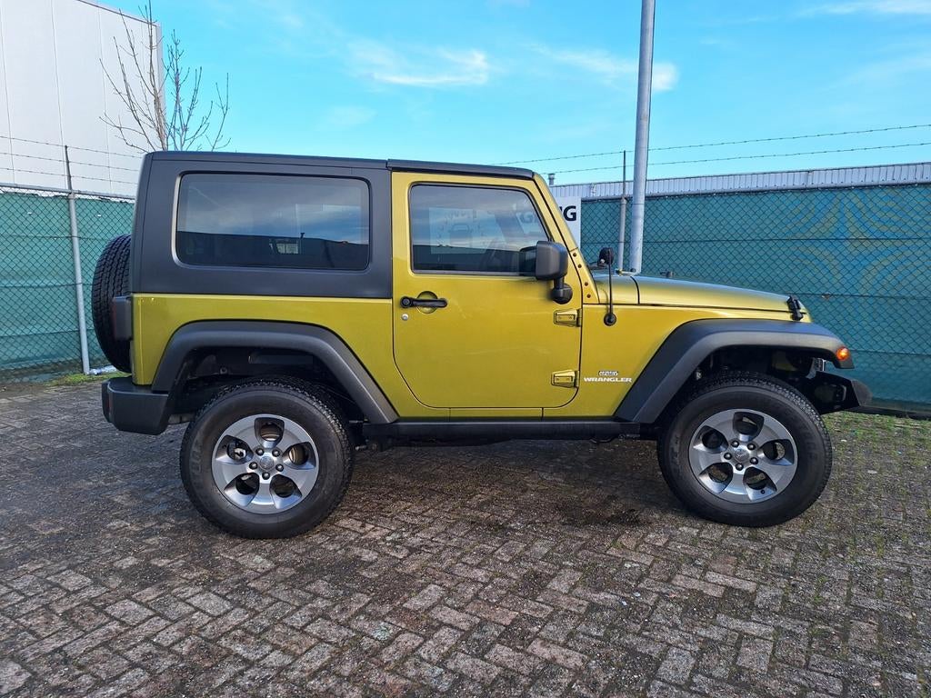 Jeep Wrangler 3.8 I 2007 Groen, Auto's, Jeep, 3778 cc, Zwart, 2000 kg, 4 stoelen